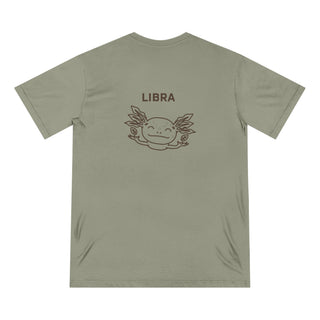 Zodiac Wheel T-Shirt With Libra Sign on Back - 100% Organic Cotton
