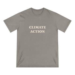 "CLIMATE ACTION" CAUSE T-SHIRT: 100% CERTIFIED ORGANIC COTTON