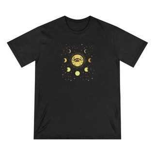 Moon Phases Axolotl Organic T-shirt
