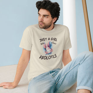 Just a Girl Who Loves Axolotls Organic T-shirt