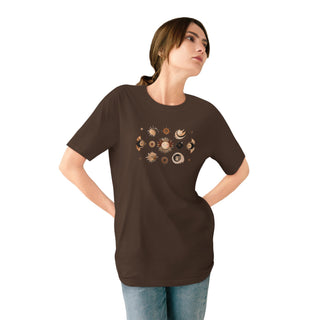 Organic T-shirt Axolotlastrology Fantasy Constellation Sun Positions