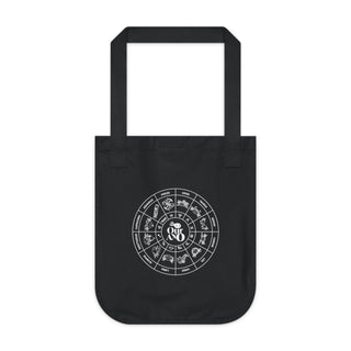"ACQUARIUS SIGN" TOTE BAG FROM ZODIAC COLLECTION - 100% CERTIFIED ORGANIC COTTON CANVAS