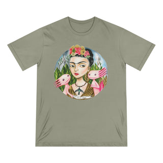 ourAXO X Artist hand drawn by our in-house artist inspired by Frida Kahlo - 100% organic t-shirt.