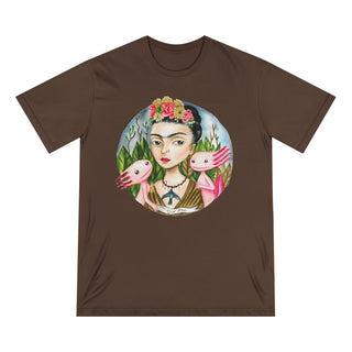 ourAXO X Artist hand drawn by our in-house artist inspired by Frida Kahlo - 100% organic t-shirt.