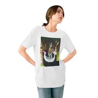 ourAXO x Artist collection hand drawn by our in-house artist inspired by Leonora Carrington - 100% organic t-shirt.