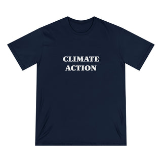 "CLIMATE ACTION" CAUSE T-SHIRT: 100% CERTIFIED ORGANIC COTTON