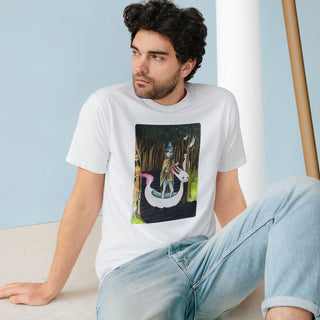 ourAXO x Artist collection hand drawn by our in-house artist inspired by Leonora Carrington - 100% organic t-shirt.