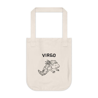 "VIRGO SIGN" TOTE BAG FROM ZODIAC COLLECTION - 100% CERTIFIED ORGANIC COTTON CANVAS