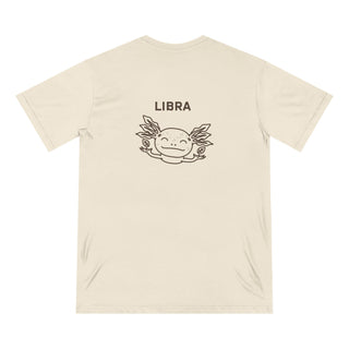 Zodiac Wheel T-Shirt With Libra Sign on Back - 100% Organic Cotton