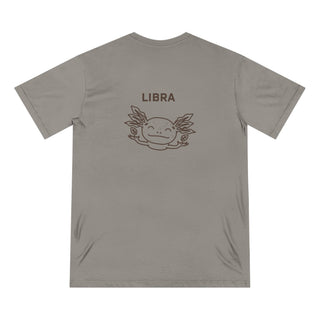 Zodiac Wheel T-Shirt With Libra Sign on Back - 100% Organic Cotton