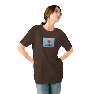 "PRESS KISS ' T-SHIRT - 100% ORGANIC COTTON