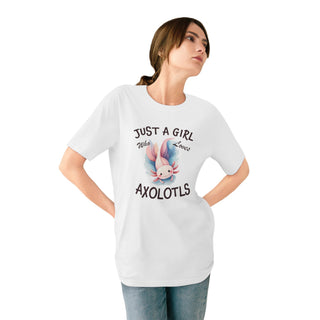 Just a Girl Who Loves Axolotls Organic T-shirt
