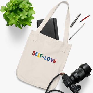 Organic Canvas Tote Bag - Self-Love Design