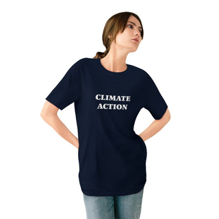 "CLIMATE ACTION" CAUSE T-SHIRT: 100% CERTIFIED ORGANIC COTTON