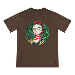 AXO X Artist hand drawn by our in-house artist inspired by Frida Kahlo - 100% organic t-shirt.