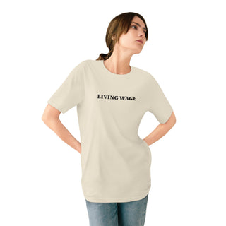 "LIVING WAGE" T-SHIRT: 100% CERTIFIED ORGANIC COTTON