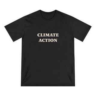 "CLIMATE ACTION" CAUSE T-SHIRT: 100% CERTIFIED ORGANIC COTTON