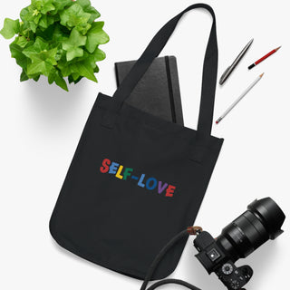 Organic Canvas Tote Bag - Self-Love Design