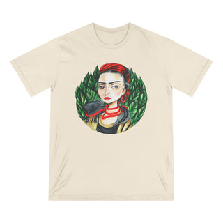AXO X Artist hand drawn by our in-house artist inspired by Frida Kahlo - 100% organic t-shirt.