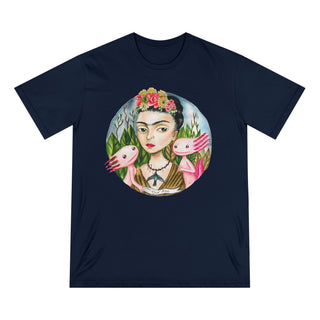 ourAXO X Artist hand drawn by our in-house artist inspired by Frida Kahlo - 100% organic t-shirt.