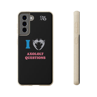 I Love Axolotl Questions phone case
