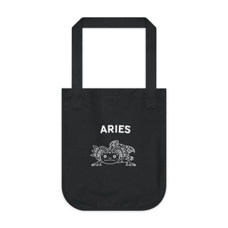 "ARIES SIGN" TOTE BAG FROM ZODIAC COLLECTION - 100% CERTIFIED ORGANIC COTTON - ouraxo