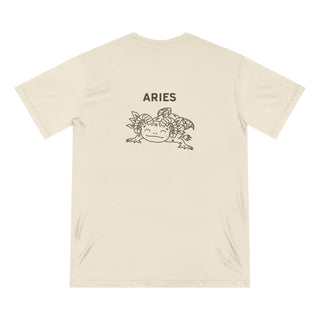 Aries Zodiac T Shirt | Organic Cotton | Sustainable Axolotl Apparel - ouraxo