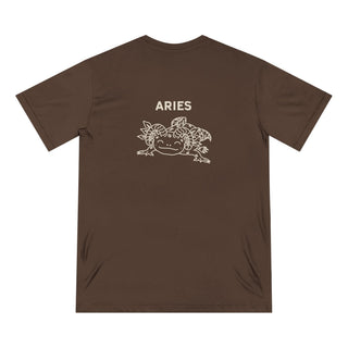 Aries Zodiac T Shirt | Organic Cotton | Sustainable Axolotl Apparel - ouraxo