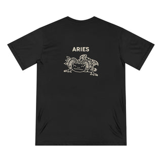 Aries Zodiac T Shirt | Organic Cotton | Sustainable Axolotl Apparel - ouraxo