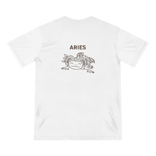 Aries Zodiac T Shirt | Organic Cotton | Sustainable Axolotl Apparel - ouraxo