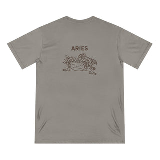 Aries Zodiac T Shirt | Organic Cotton | Sustainable Axolotl Apparel - ouraxo