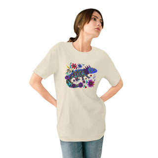 AXOLOTL "BLUE AXIE" T SHIRT 100% ORGANIC COTTON - ouraxo