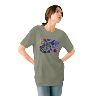 AXOLOTL "BLUE AXIE" T SHIRT 100% ORGANIC COTTON - ouraxo