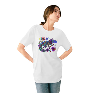 AXOLOTL "BLUE AXIE" T SHIRT 100% ORGANIC COTTON - ouraxo