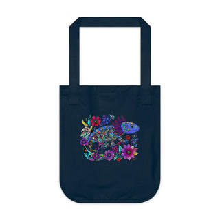 "AXOLOTL BLUE" TOTE BAG - 100% CERTIFIED ORGANIC COTTON - ouraxo