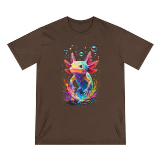 AXOLOTL "BUBBLES" T SHIRT: 100% ORGANIC - ouraxo