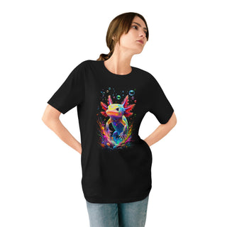 AXOLOTL "BUBBLES" T SHIRT: 100% ORGANIC - ouraxo