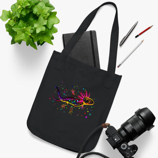 "AXOLOTL DREAM OF" TOTE BAG - 100% CERTIFIED ORGANIC COTTON - ouraxo