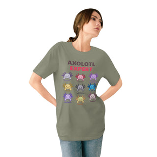 AXOLOTL "EXPERT" T SHIRT 100% ORGANIC COTTON - ouraxo