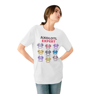 AXOLOTL "EXPERT" T SHIRT 100% ORGANIC COTTON - ouraxo