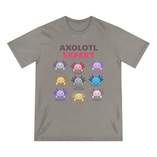 AXOLOTL "EXPERT" T SHIRT 100% ORGANIC COTTON - ouraxo
