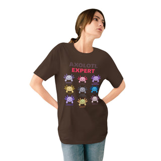 AXOLOTL "EXPERT" T SHIRT 100% ORGANIC COTTON - ouraxo