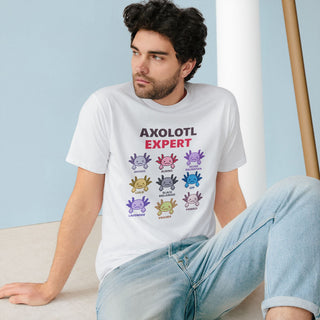 AXOLOTL "EXPERT" T SHIRT 100% ORGANIC COTTON - ouraxo