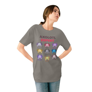 AXOLOTL "EXPERT" T SHIRT 100% ORGANIC COTTON - ouraxo