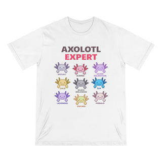 AXOLOTL "EXPERT" T SHIRT 100% ORGANIC COTTON - ouraxo