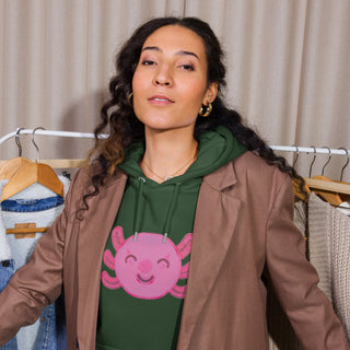 AXOLOTL KAWAII HOODIE ORGANIC COTTON - ouraxo