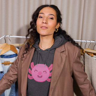 AXOLOTL KAWAII HOODIE ORGANIC COTTON - ouraxo