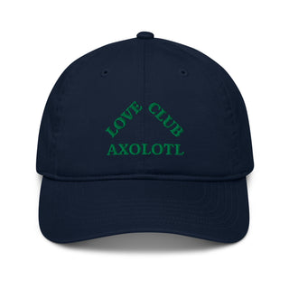 "AXOLOTL LOVE CLUB" HAT ORGANIC COTTON - ouraxo