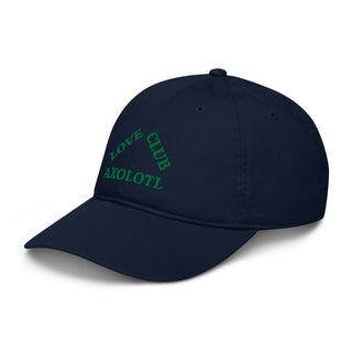 "AXOLOTL LOVE CLUB" HAT ORGANIC COTTON - ouraxo