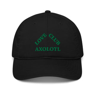 "AXOLOTL LOVE CLUB" HAT ORGANIC COTTON - ouraxo